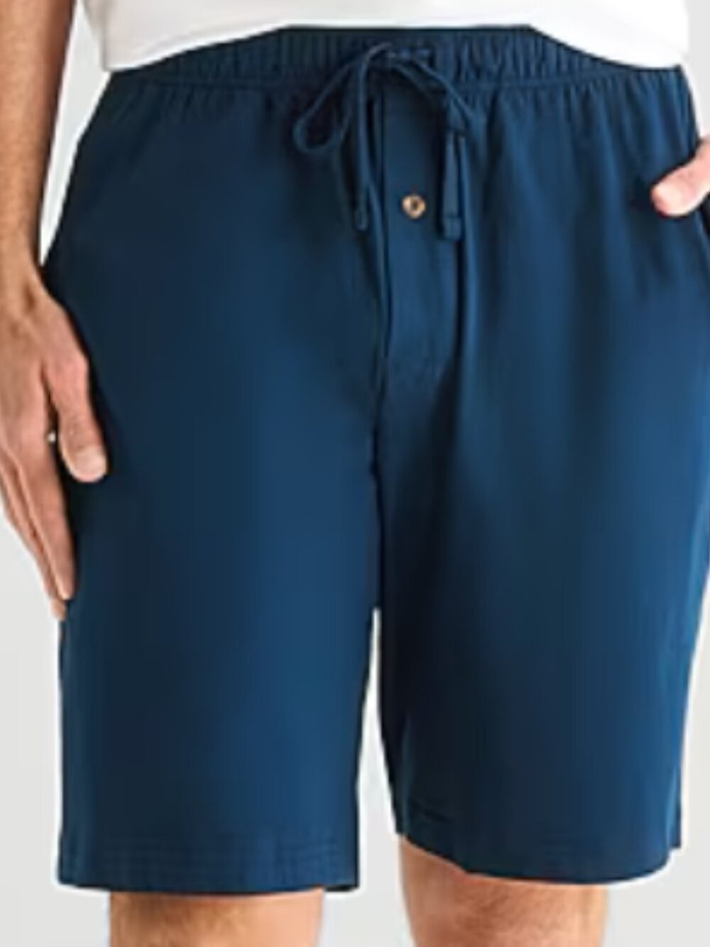 (5) Men's Stafford Sleep Shorts Navy Blue - Size XL - New with Button Fly
